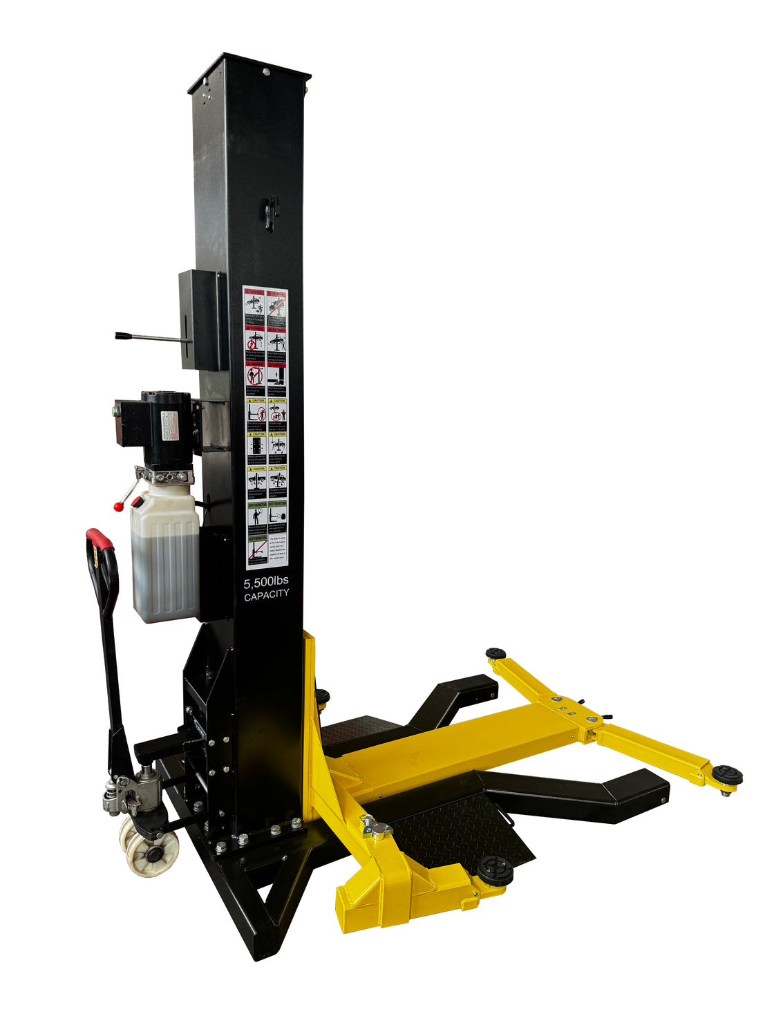 MOVEABLE SINGLE POST LIFT CAR LIFT 6,000 LB CAPACITY – HALO LIFTS