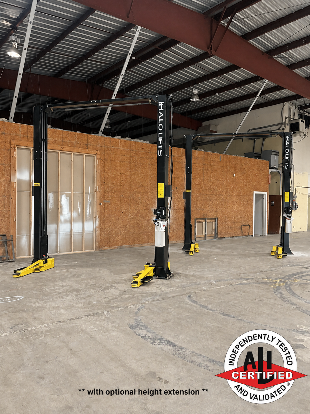 HALO LIFTS 2 Post 10,000 Lb Capacity ALI Certified  Lift