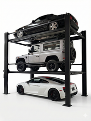 Halo Lifts 4 Post Triple Stacker Parking Lift 8,000k /9,000k Capacity