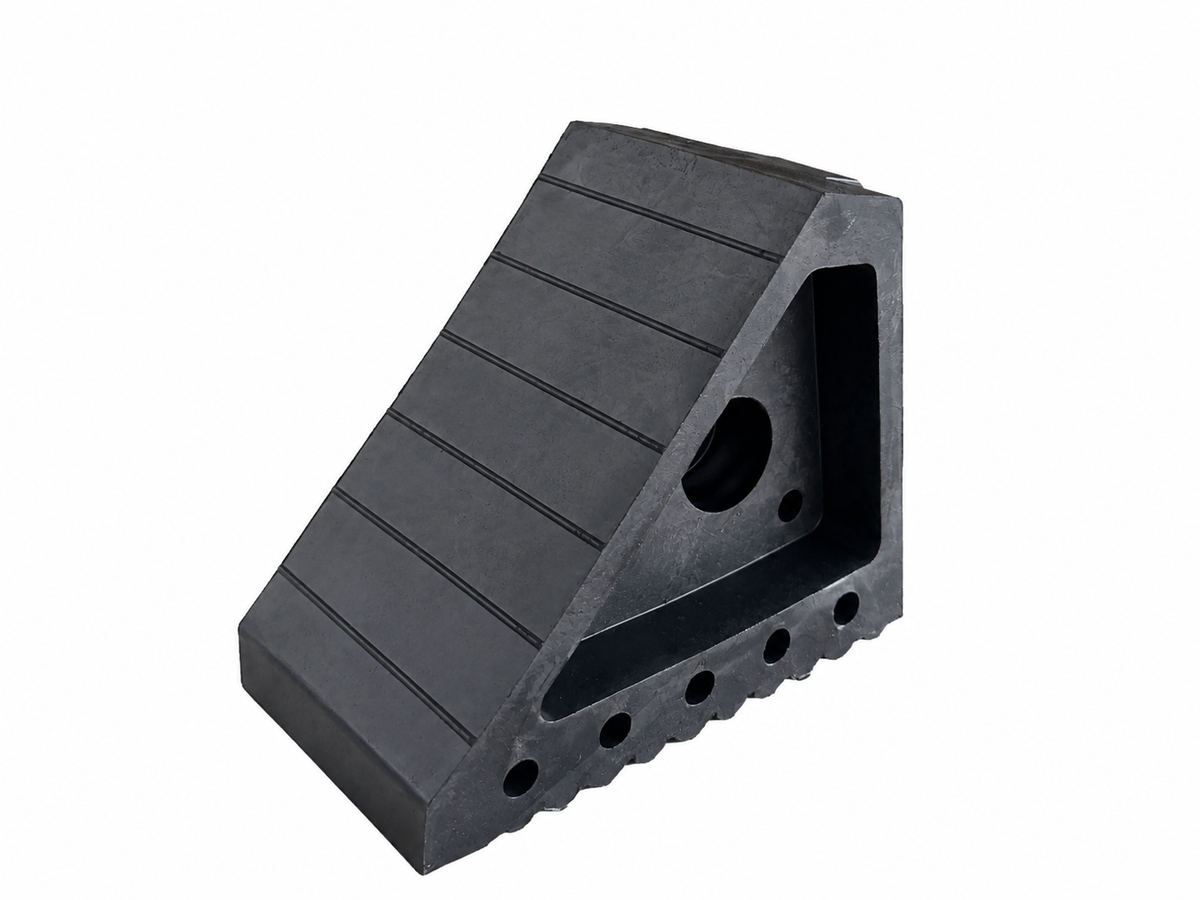 Heavy Duty Solid Rubber Wheel Chock Set of 4
