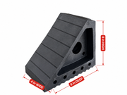 Heavy Duty Solid Rubber Wheel Chock Set of 4